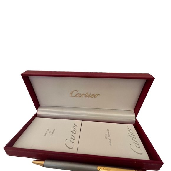🎉SOLD🎉 Cartier de Santos Ballpoint Pen Palladium Finish Luxury Pen - Picture 8 of 12